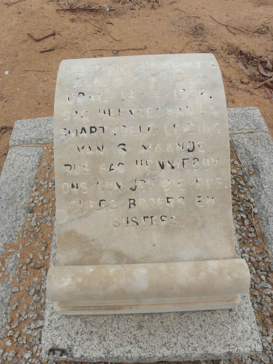 HANEKOM Hendrik J. 1962-1966