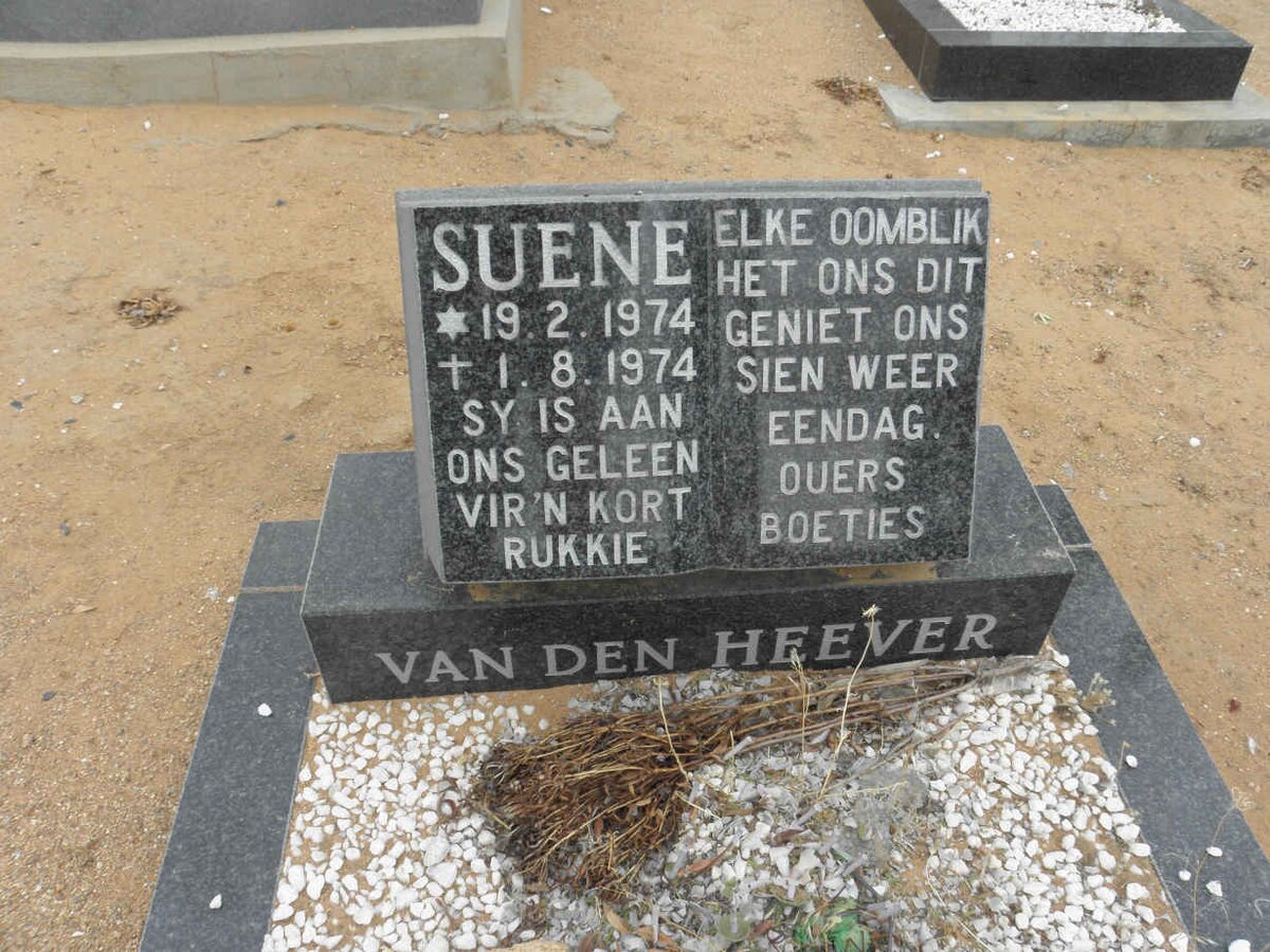 HEEVER Suene, van den 1974-1974