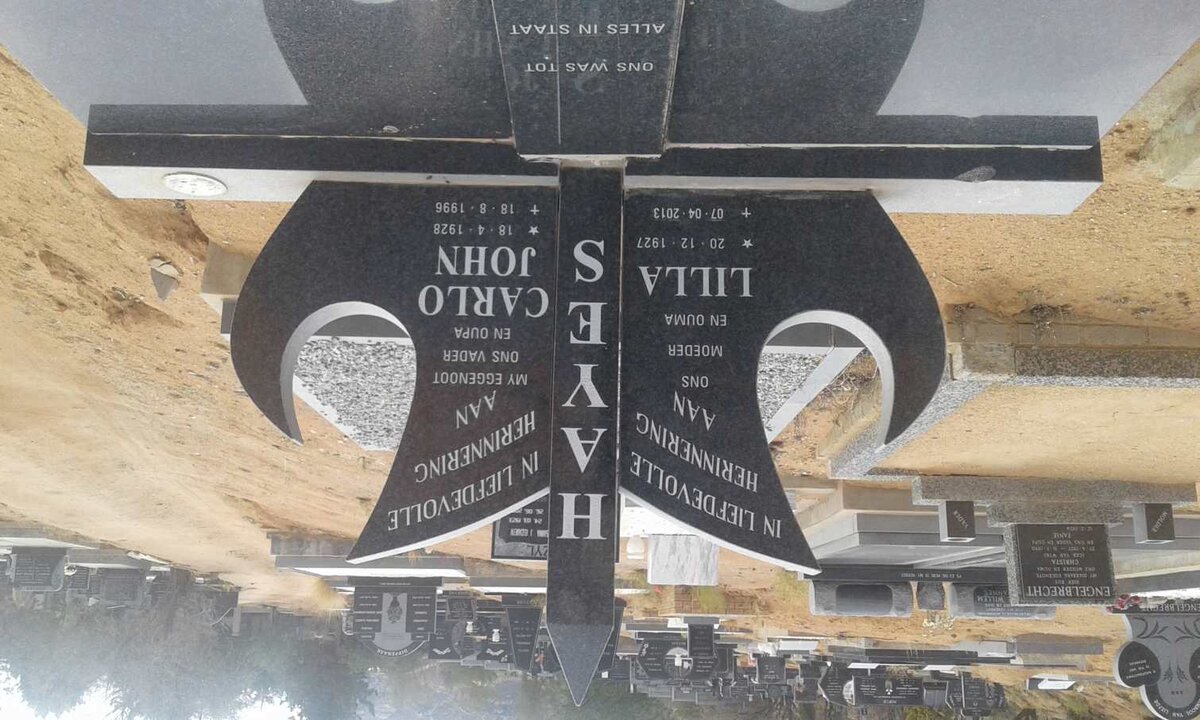 HAYES Carlo John 1928-1996 &amp; Lilla 1927-2013