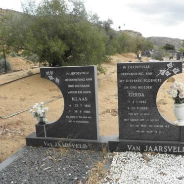 JAARSVELD Klaas, van 1998-1923 &amp; Gerda 1942-1989