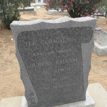 JONGH Lourens Johannes, de 1893-1972