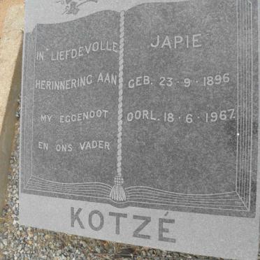 KOTZÉ Japie 1896-1967