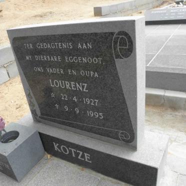 KOTZE Lourenz 1927-1995