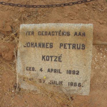 KOTZÉ Johannes Petrus 1892-1955
