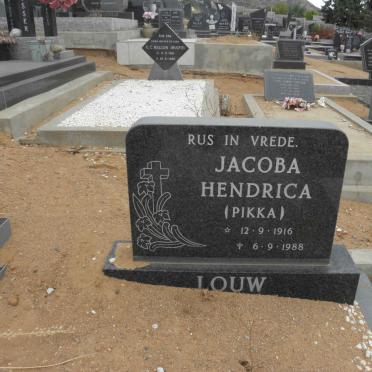 LOUW Jacoba Hendrica 1916-1988