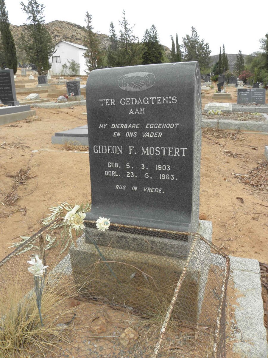 MOSTERT Gideon F. 1903-1963