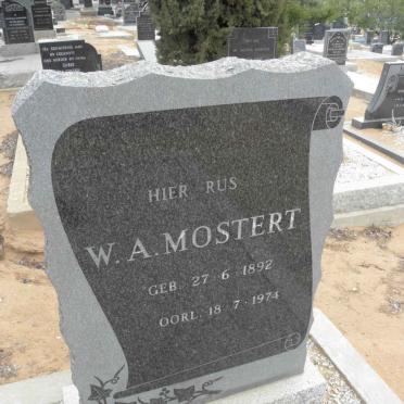 MOSTERT W.A. 1892-1974