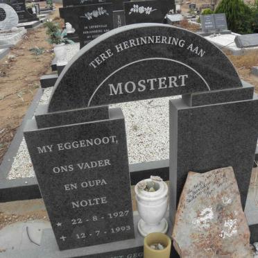 MOSTERT Nolte 1927-1993