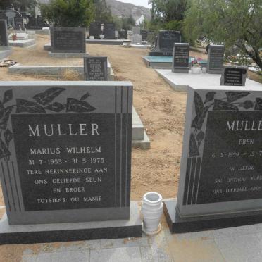 MULLER Marius Wilhelm 1953-1975 :: MULLER Eben 1959-1961