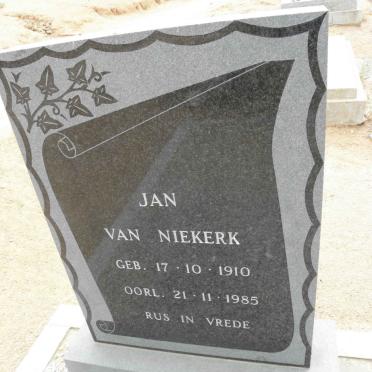 NIEKERK Jan, van 1910-1985