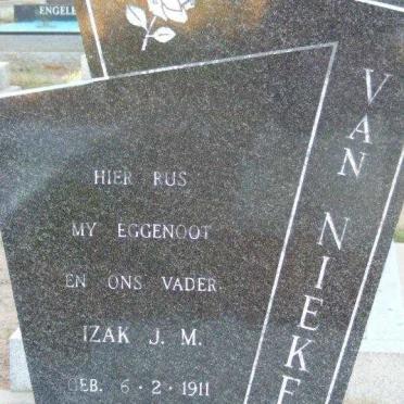 NIEKERK Izak J.M., van 1911-1978