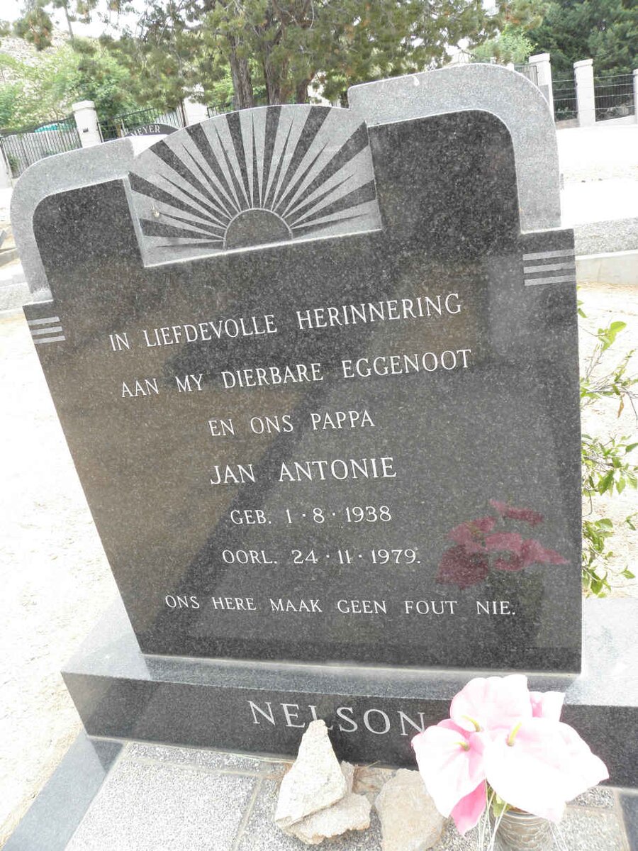 NELSON Jan Antonie 1938-1979
