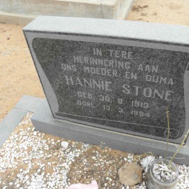 STONE Hannie 1913-1994