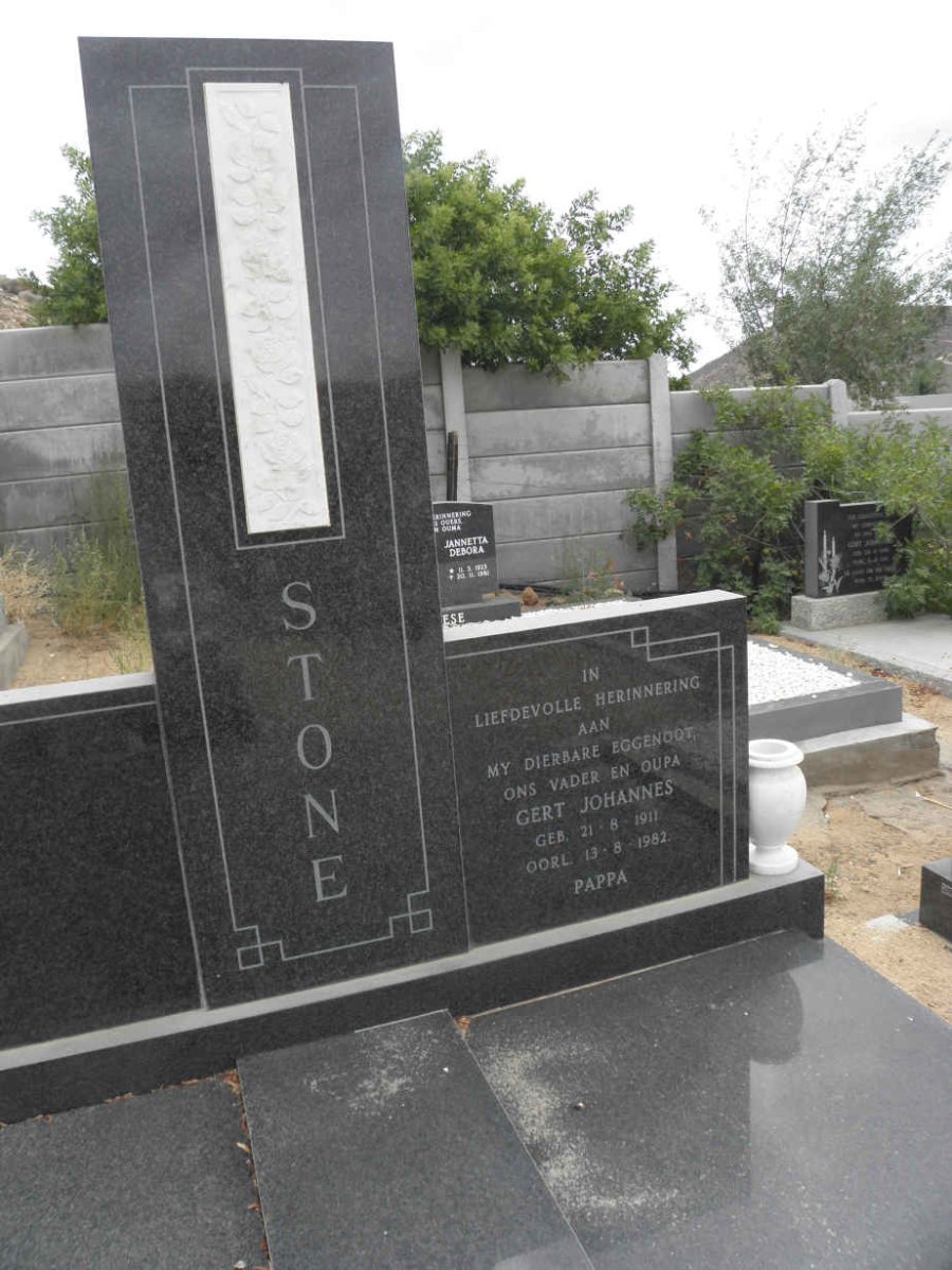 STONE Gert Johannes 1901-1982