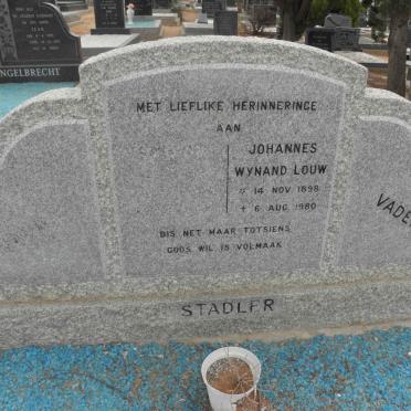 STADLER Johannes Wynand Louw 1898-1980 &amp; Anneline JOOSTE 18??-1986