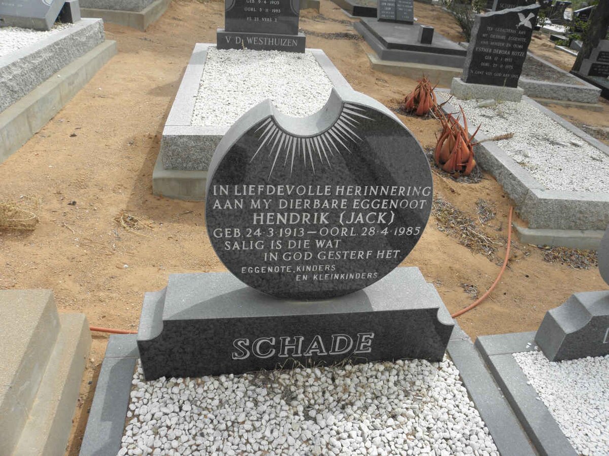 SCHADE Hendrik 1913-1985