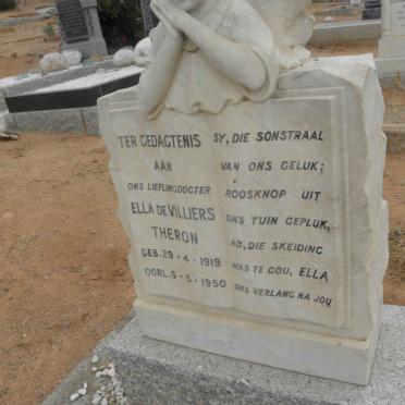 THERON Ella De Villiers 1919-1950