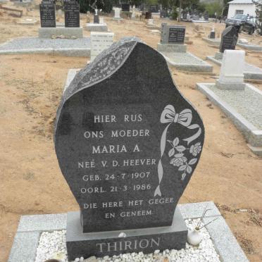 THIRION Maria A. nee V.D. HEEVER 1907-1986