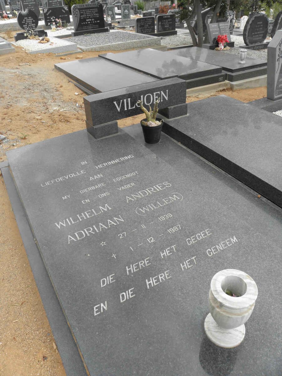 VILJOEN Wilhelm Andries Adriaan 1939-1987