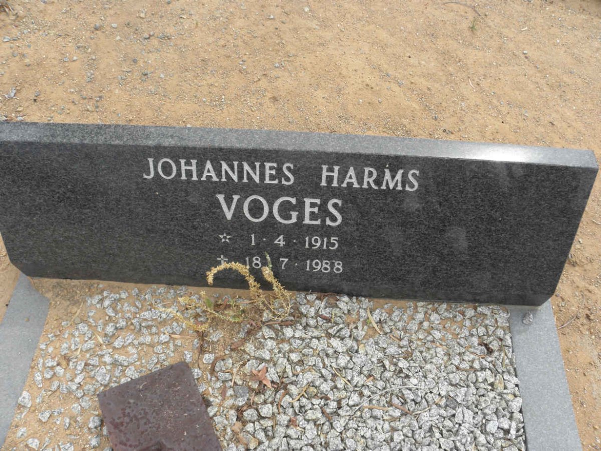 VOGES Johannes Harms 1915-1988