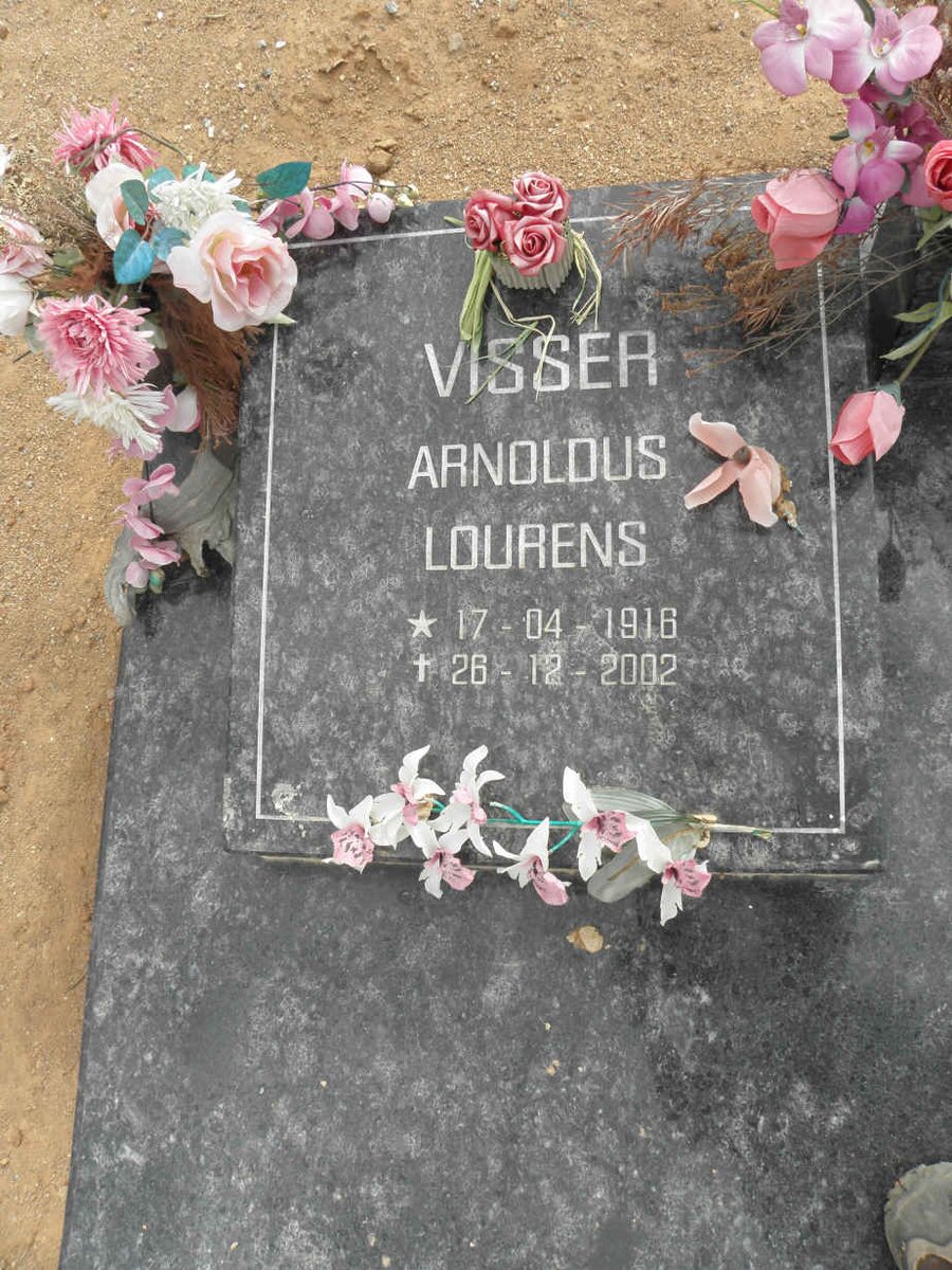 VISSER Arnoldus Lourens 1916-2002