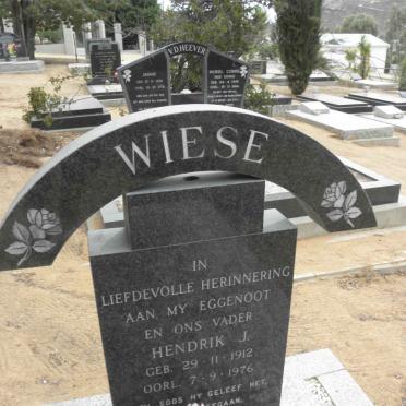 WIESE Hendrik J.  1912-1976