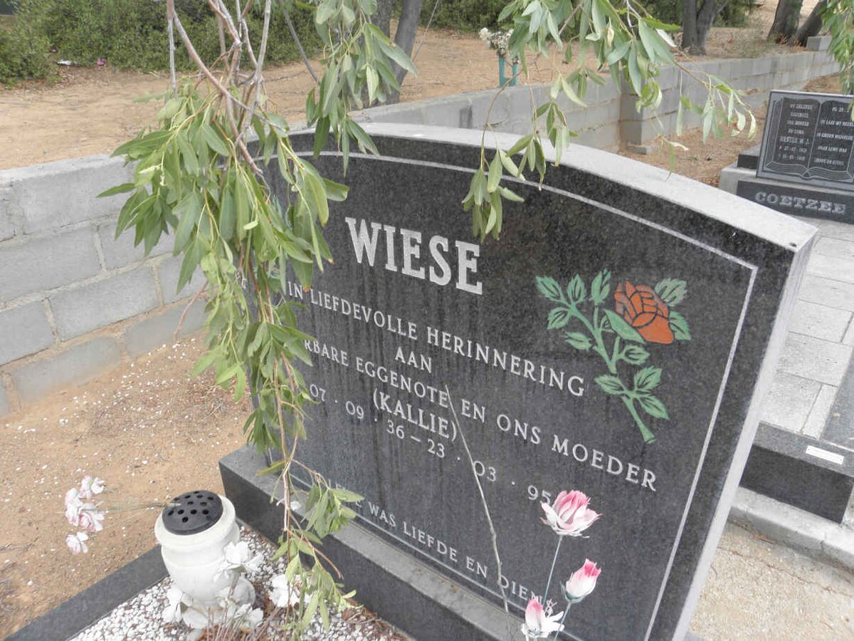 WIESE Kallie 1936-1995
