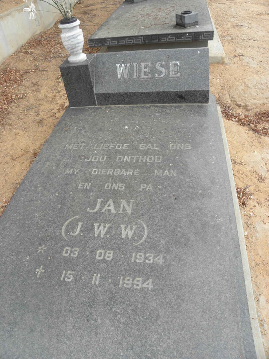 WIESE J.W.W. 1934-1994