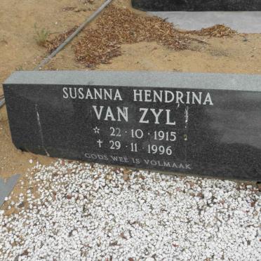 ZYL Susanna Hendrina, van 1915-1996