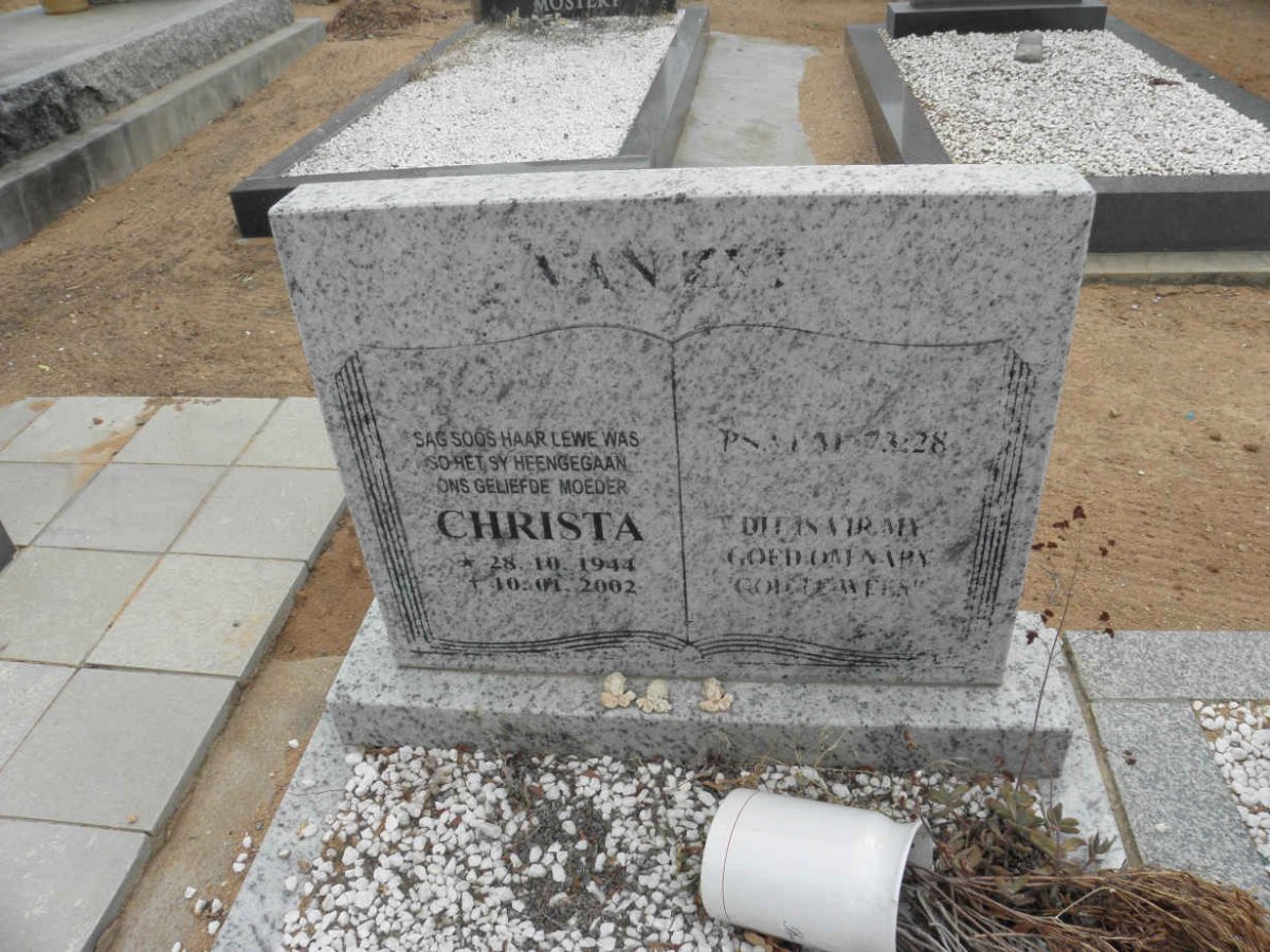 ZYL Christa, van 1944-2002