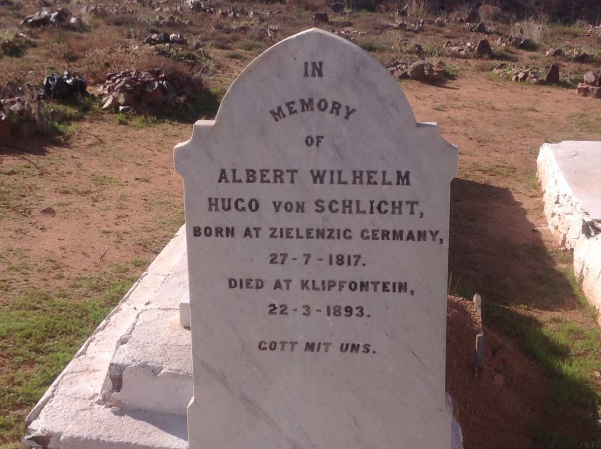 SCHLICHT Albert Wilhelm Hugo, von 1817-1893