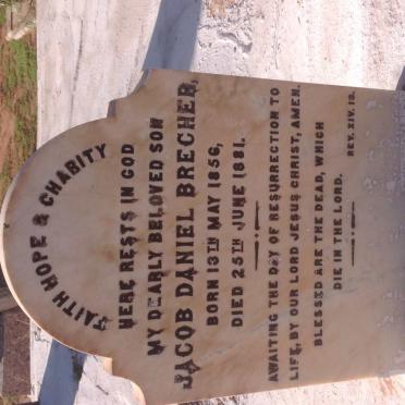 BRECHER Jacob Daniel 1856-1881