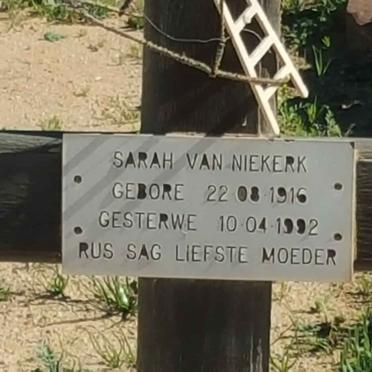 NIEKERK Sarah, van 1916-1992