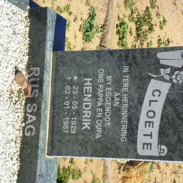CLOETE Hendrik 1929-1987