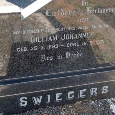 SWIEGERS Gilliam Johannes 1899-1971