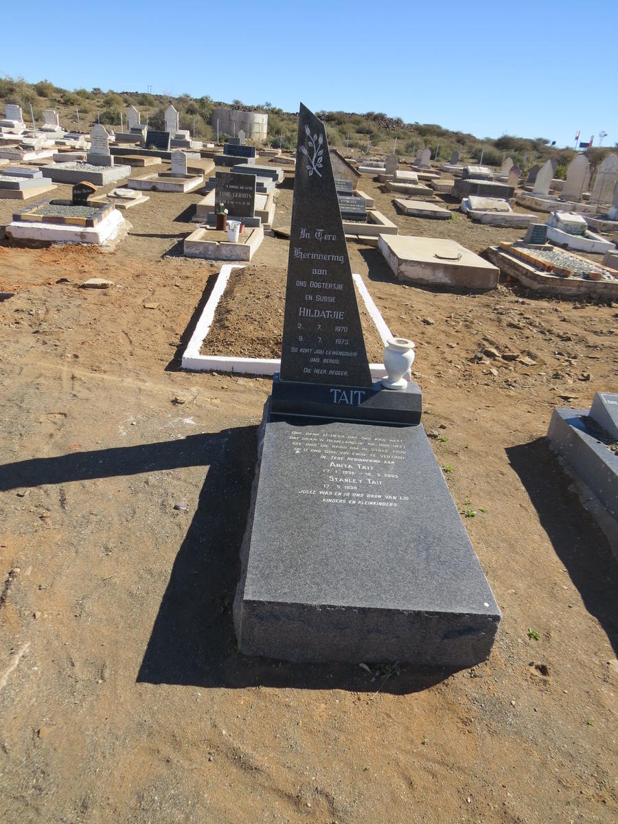 TAIT Stanley 1939- &amp; Anita 1939-2003 :: TAIT Hildatjie 1970-1973