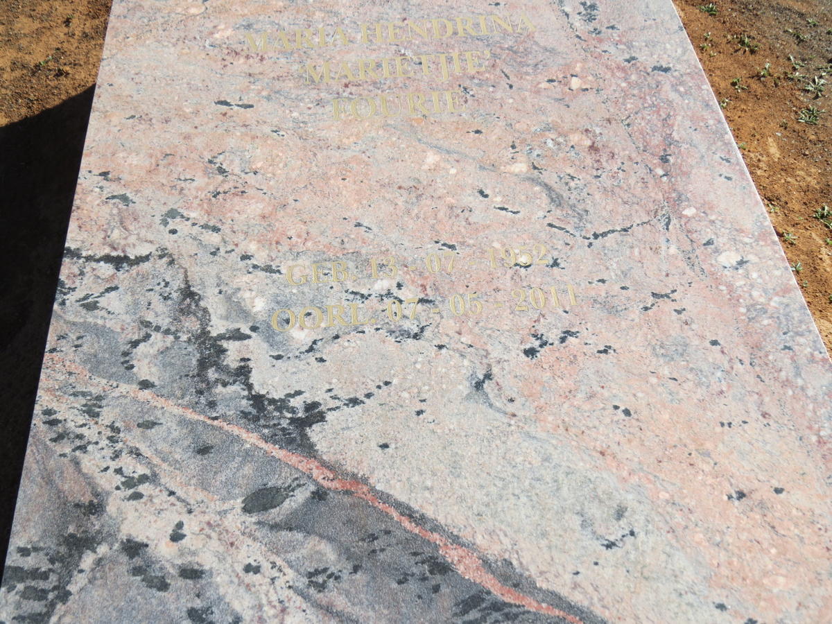 FOURIE Jan Andries Stefanus 1944-2011 &amp; Maria Hendrina 1952-2011