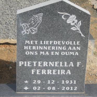FERREIRA Marthinus S. 1930-2003 &amp; Pieternella F. 1931-2012