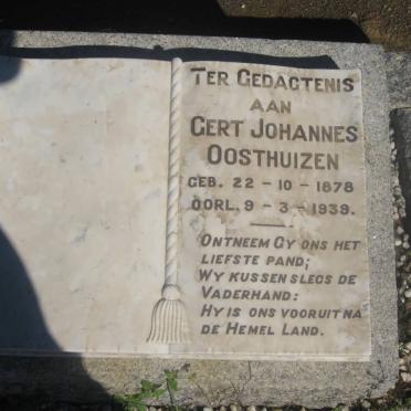 OOSTHUIZEN Gert Johannes 1878-1939