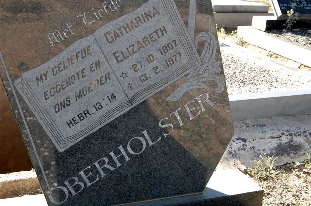 OBERHOLSTER Catharina Elizabeth 1907-1977