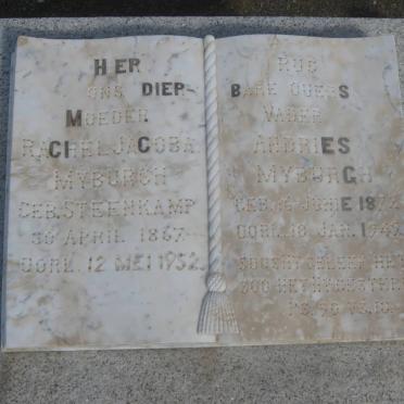 MYBURGH Andries 1872-1949 &amp; Rachel Jacoba STEENKAMP 1867-1952