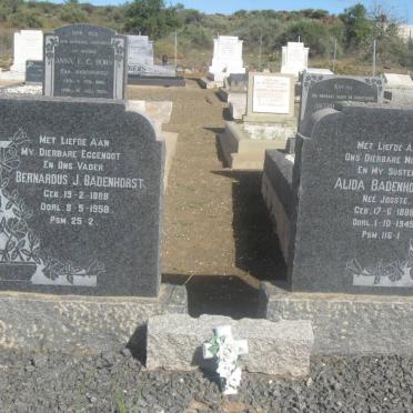 BADENHORST Bernardus J. 1888-1958 &amp; Alida JOOSTE 1888-1945