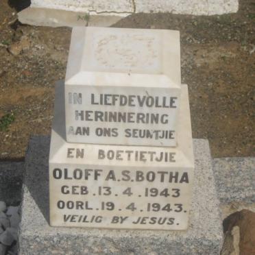 BOTHA Oloff A.S. 1943-1943