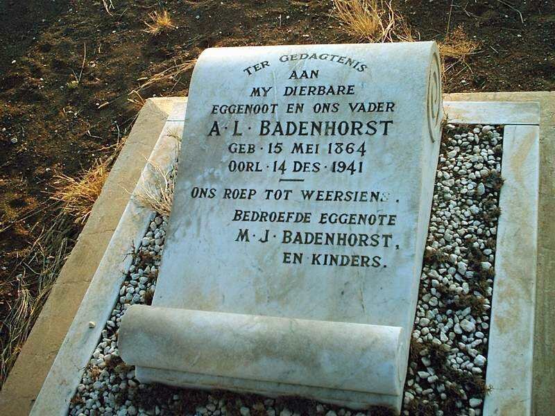 BADENHORST A.L. 1864-1941