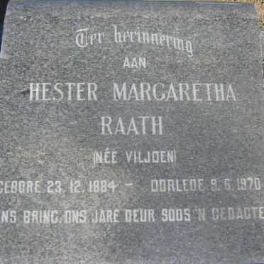 RAATH Jan Louis 1877-1947 &amp; Hester Margaretha VILJOEN 1884-1970