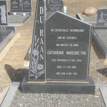 RAAN Gerhardus Albertus, du 1895-1985 &amp; Catharina Margaretha MYBURGH 1895-1980