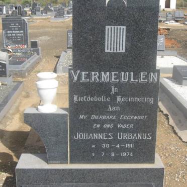 VERMEULEN Johannes Urbanus 1911-1974
