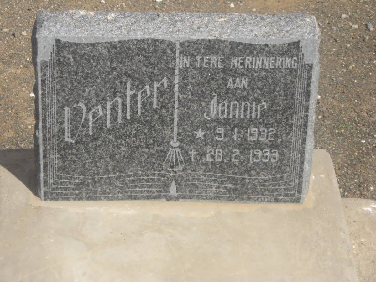 VENTER Jannie 1932-1933