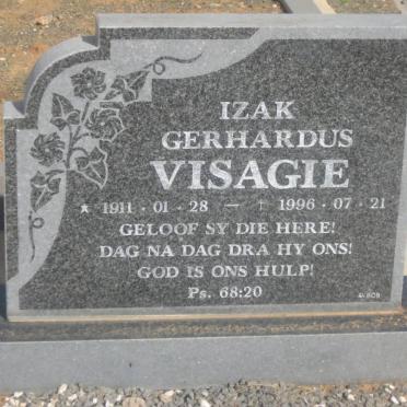 VISAGIE Izak Gerhardus 1911-1996
