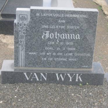 WYK Johanna, van 1905-1989